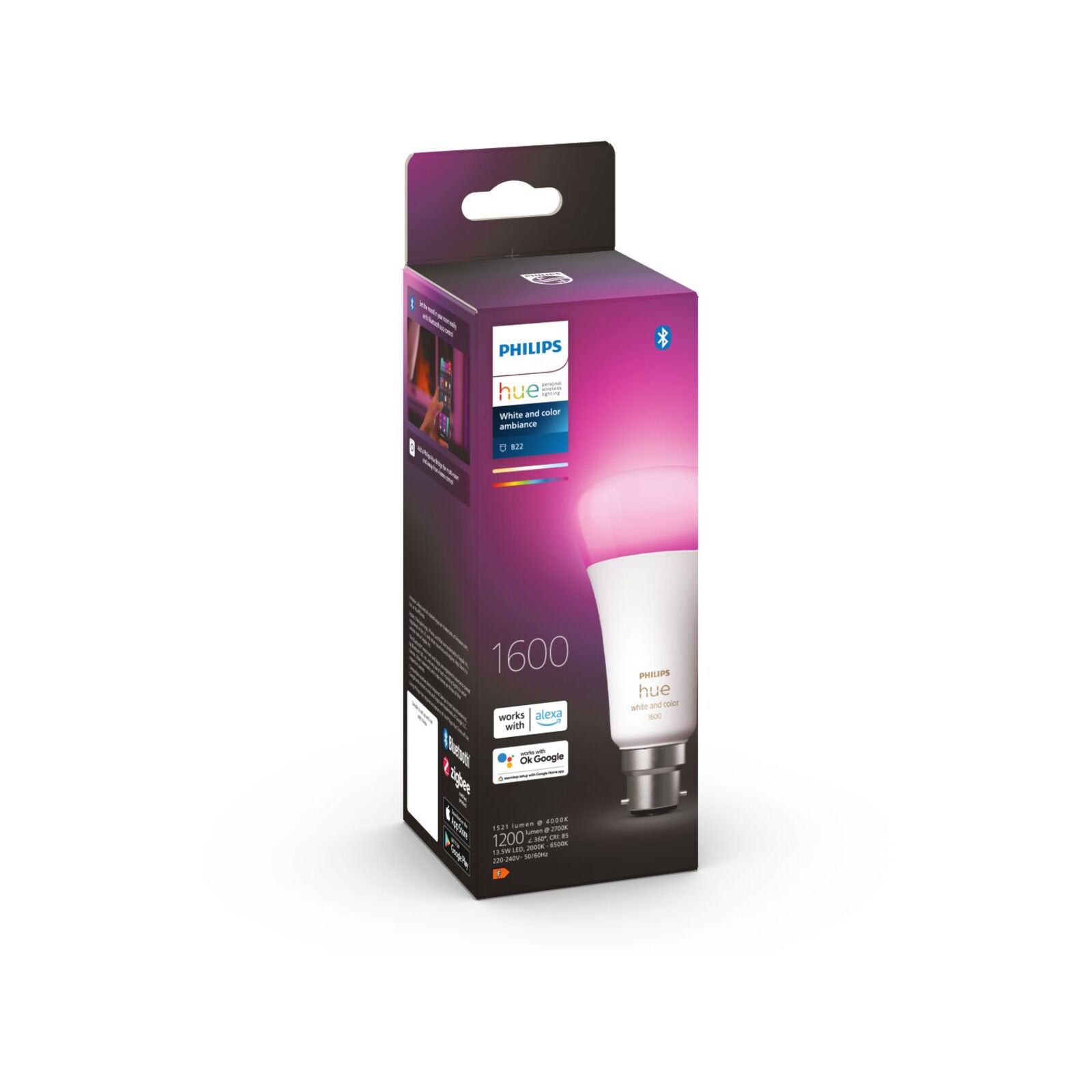 Philips Hue Colour B22 Bluetooth Bulb