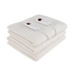 Costway Queen Electric Heated Blanket Dual Controller 9 Level Washable Pad