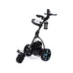 THOMSON Golf Buggy Electric Trolley Motorised Foldable Cart LED Black