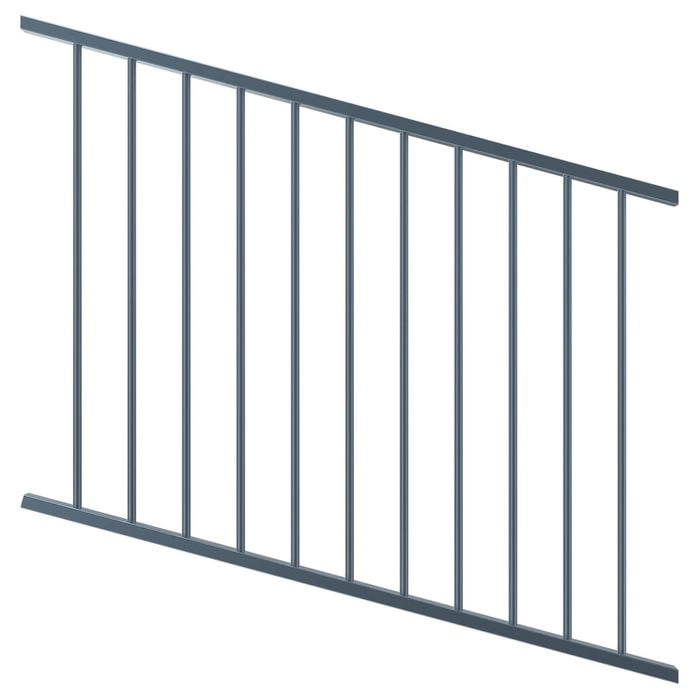 ProtectorAl 350-1200 x 900mm Deep Ocean Raked Up to 15º Flat Top Garden Fence Panel