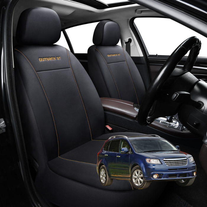 Car Seat Cover for Subaru Tribeca 2005 - 2014 (B9) - Black-Front Only