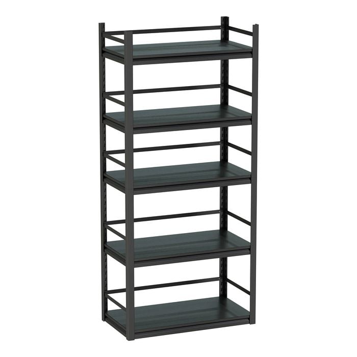 Craftright 800 x 1830 x 430mm Black 5 Tier Metal Shelving Unit 