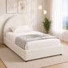 Artiss Bed Frame Gas Lift Beds Base Platform Boucle Fabric King Single ELLA