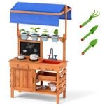 Costway Solid Wood Kids Mud Kitchen