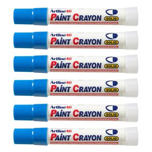 12pk Artline 40 Permanent Paint Crayon Fade Proof High Temperature Marker Blue