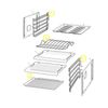 Oven Shelf Wire Rack Complete Assembly With Sides 140122158011, suits Westinghouse