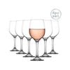 LAV 6 Piece Fame Red Wine Glasses Set - Classic Stemware Goblets - 395ml