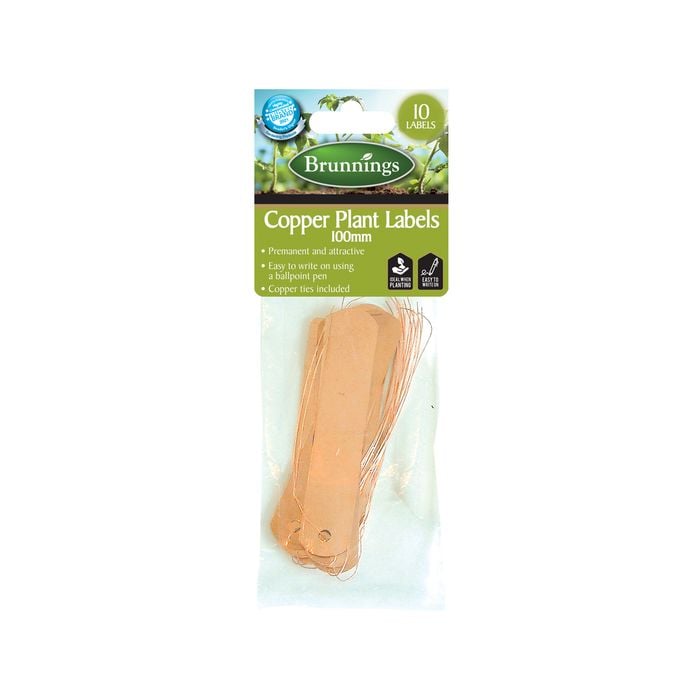 Gardman 100mm Copper Plant Labels - 10 Pack