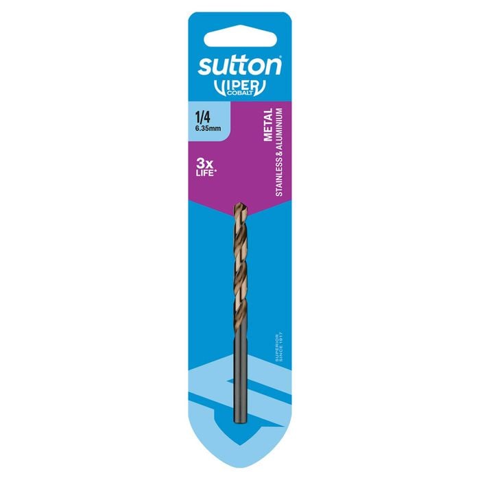 Sutton Tools 1/4" Viper Cobalt Jobber Drill Bit