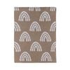 Living Textiles Chenille Blanket - Rainbow Taupe