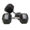 Morgan Rubber Hex Dumbbells - Pair [20kg]