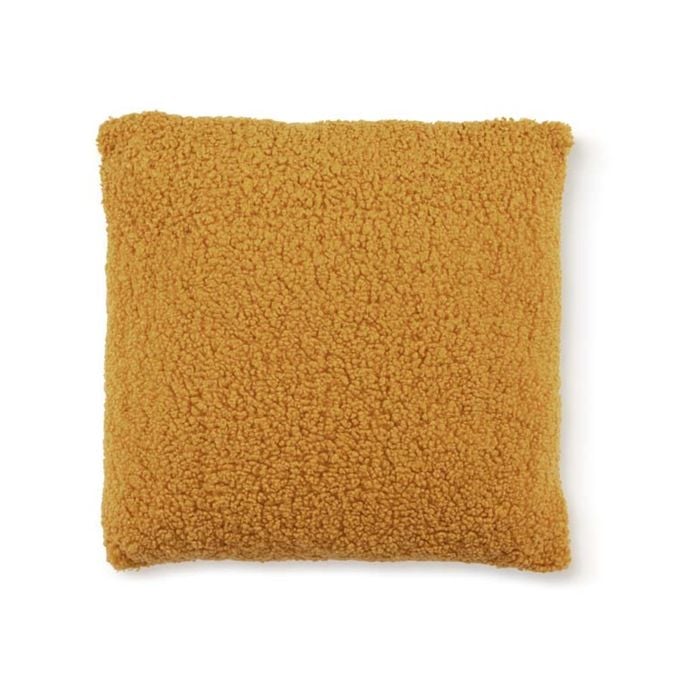 Bedding House 45cm x 45cm Gold Sherpa Filled Cushion 45x45cm