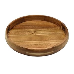 Essen Acacia Wood Tray 36x5 Serving Natural Finish Serveware Brown