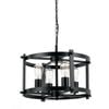 Telbix Finley Modern Pendant Hanging Lamp Light Metal Black