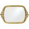 LVD Large Arabella Resin Mirrored Trinket Display Tray 46.5x30cm Gold