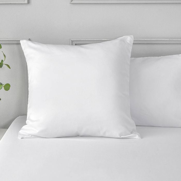 Dreamaker Matte Satin Euro Pillowcase White