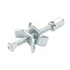 Hafele 65mm Galvanised Steel Multipurpose Bench Top Connector - 3 Pack