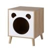 Artiss Cat Nest Bedside Table Solid Wood