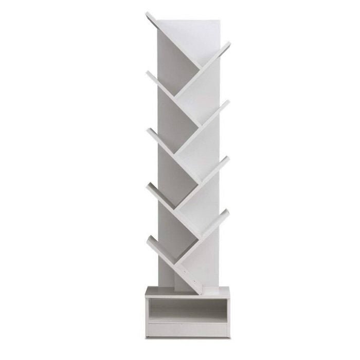 Artiss Tree Bookshelf 9 Tiers - Echo White