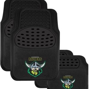 NRL Car Floor Mats - Canberra Raiders - Set Of 4 - Universal Size Fit -