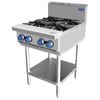 Cookrite Natural Gas 4 Burner Cooktop With Stand