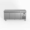 FED-X Stainless Steel Three Door Bench Fridge 