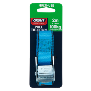 GRUNT 25mm x 2m Light Duty Quick Release Pull Tie Down