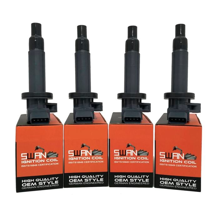 4-Pack SWAN Ignition Coil for Toyota Allex, Celica, Corolla & MR2 (1.8L)