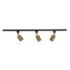 Oriel Lighting Bridge 3 Track Spot Light Black & Brass