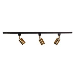 Oriel Lighting Bridge 3 Track Spot Light Black & Brass