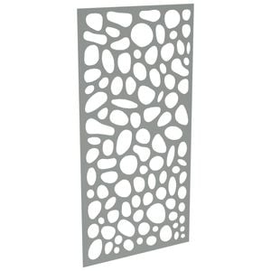 ProtectorAl 300-1200 x 1201-2400mm Palladium Silver Riverstone Unframed Solid Aluminium Decorative Panel 