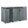 Stormà Dark Grey Triple Wheelie Bin Cover