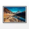 Autumn of Mountain Lake Antorno  Print 100% Australian Made 90x60cm  (Poster)