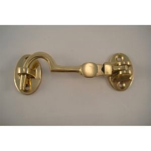 Miles Nelson Cabin Hook Brass 80mm