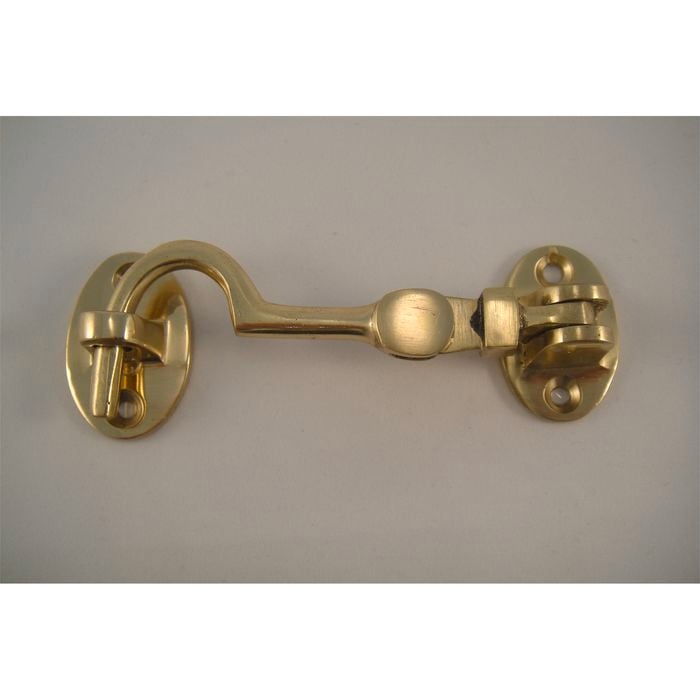 Miles Nelson Cabin Hook Brass 80mm