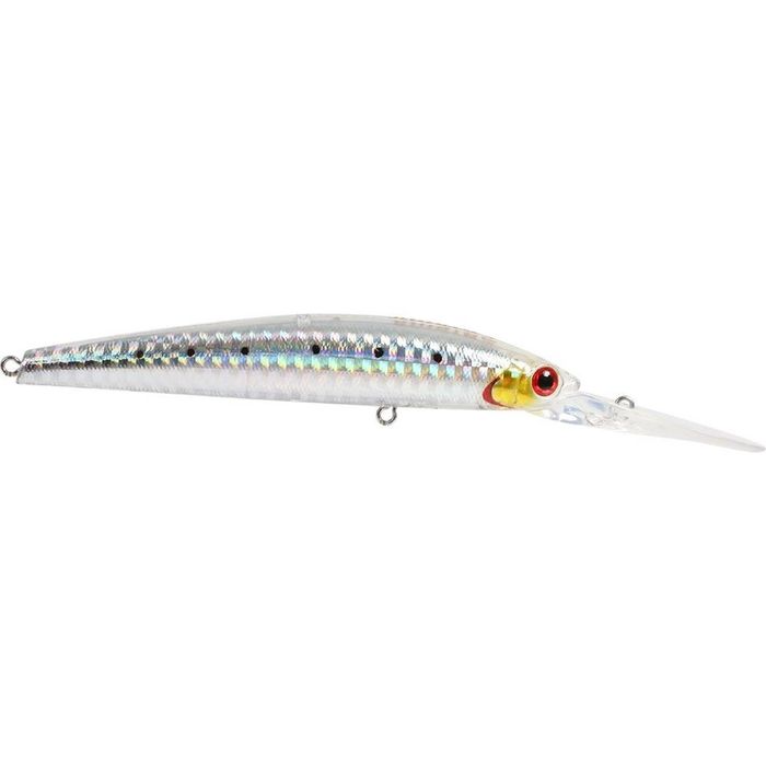 Atomic Hardz Slim Twitcher Deep 110mm 15.8g Suspending Fishing Lure Silver Glitter