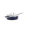 Blue Diamond Cvd 28cm/4.3L Skillet with Helper Hand Non-Stick Pan Dark Blue