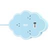 Arlec Tweenie Blue Cloud 3 Outlet Fast Charging USB Powerboard