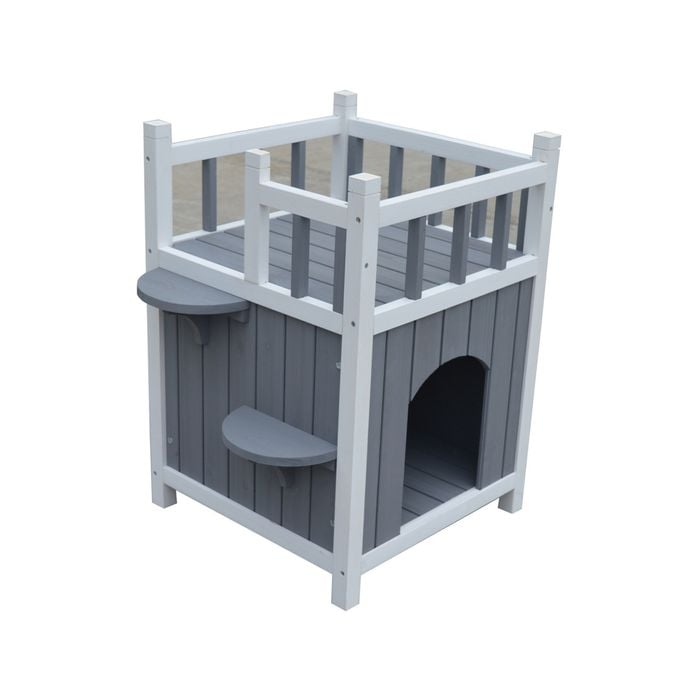 Yes4pets Cat Shelter Condo With Escape Door Rabbit Kitty Dog House Cave