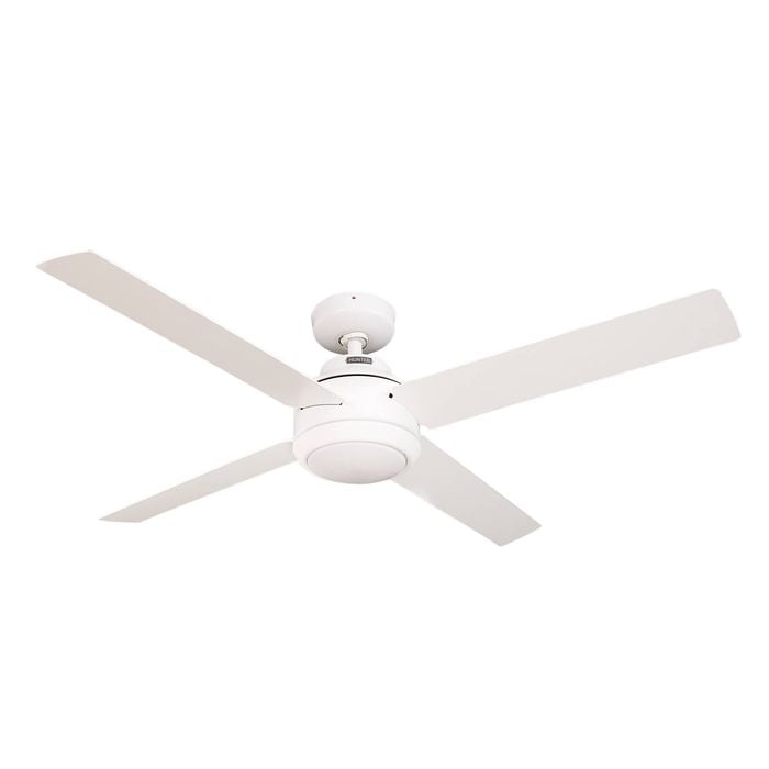 Hunter 132cm White Greta 4 Blade DC Ceiling Fan