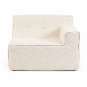 Grumpi Furniture Left Loungi Armchair - Boucle Ivory