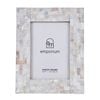 Emporium Aman Shell Photo Frame 5x7" Cream