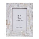 Emporium Aman Shell Photo Frame 5x7" Cream