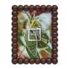 Pixel 5 x 7" Walnut Finish Beaded Photo Frame