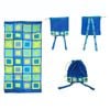 Kids Beach Towel N Bag Cubes 75 x 150 cm