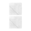 2PK Bambury Elvire 600gsm Soft Absorbent Cotton Bath Sheet 80x160cm White