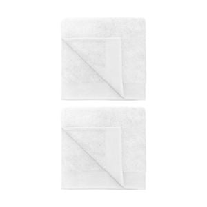 2PK Bambury Elvire 600gsm Soft Absorbent Cotton Bath Sheet 80x160cm White