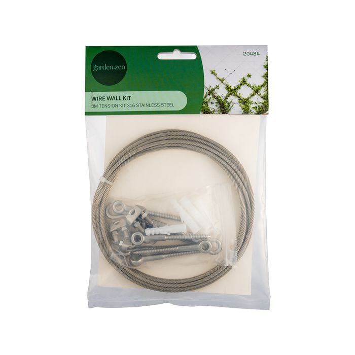 Garden Zen 5m Tensioned Wire Wall Plant Trainer Kit