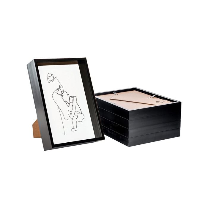 Nicola Spring 3D Deep Box Photo Frames - A4 (8 x 12") - Pack of 5