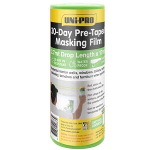 UNi-PRO 2700mm x 17m 30-Day Pre-Taped Masking Tape / Film Dispenser